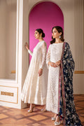 9-Piece Embroidered Chiffon Unstitched Suit | Embroidered Body Front, Double Front & Back Patches | Chiffon Dupatta with Border & Dyed Silk Trouser | Women's Premium Festive Wear
