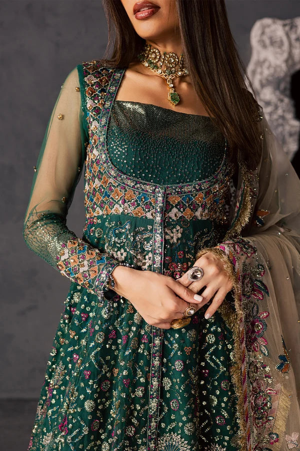 Luxury Hand Embellished Net Formal Suit with Raw Silk Trouser