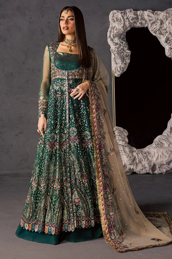 Luxury Hand Embellished Net Formal Suit with Raw Silk Trouser