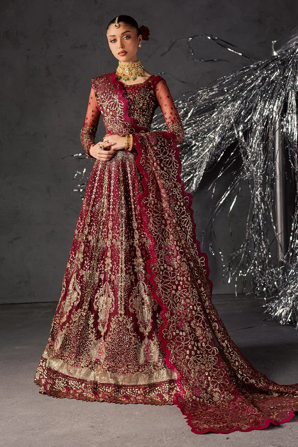 Luxury Hand Embellished Net Formal Suit with Raw Silk Trouser