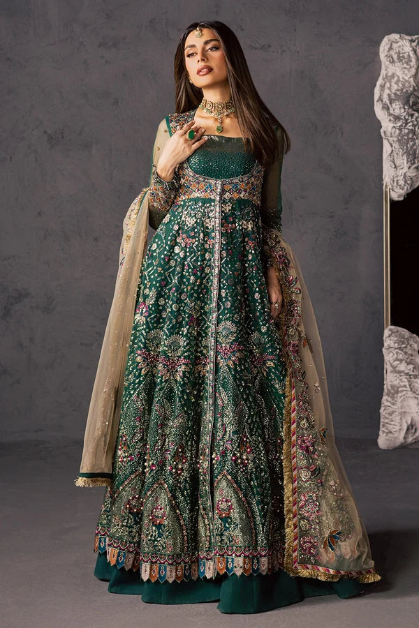 Luxury Hand Embellished Net Formal Suit with Raw Silk Trouser
