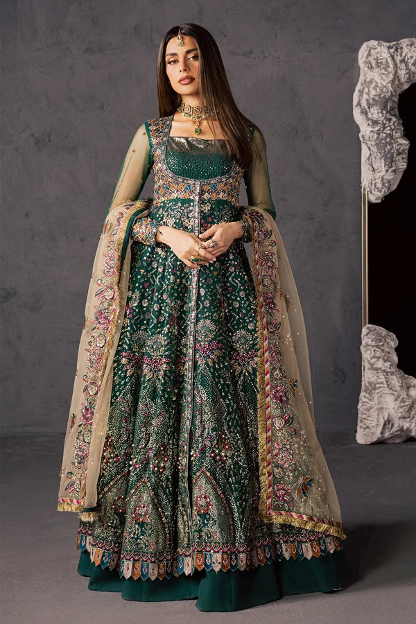 Luxury Hand Embellished Net Formal Suit with Raw Silk Trouser