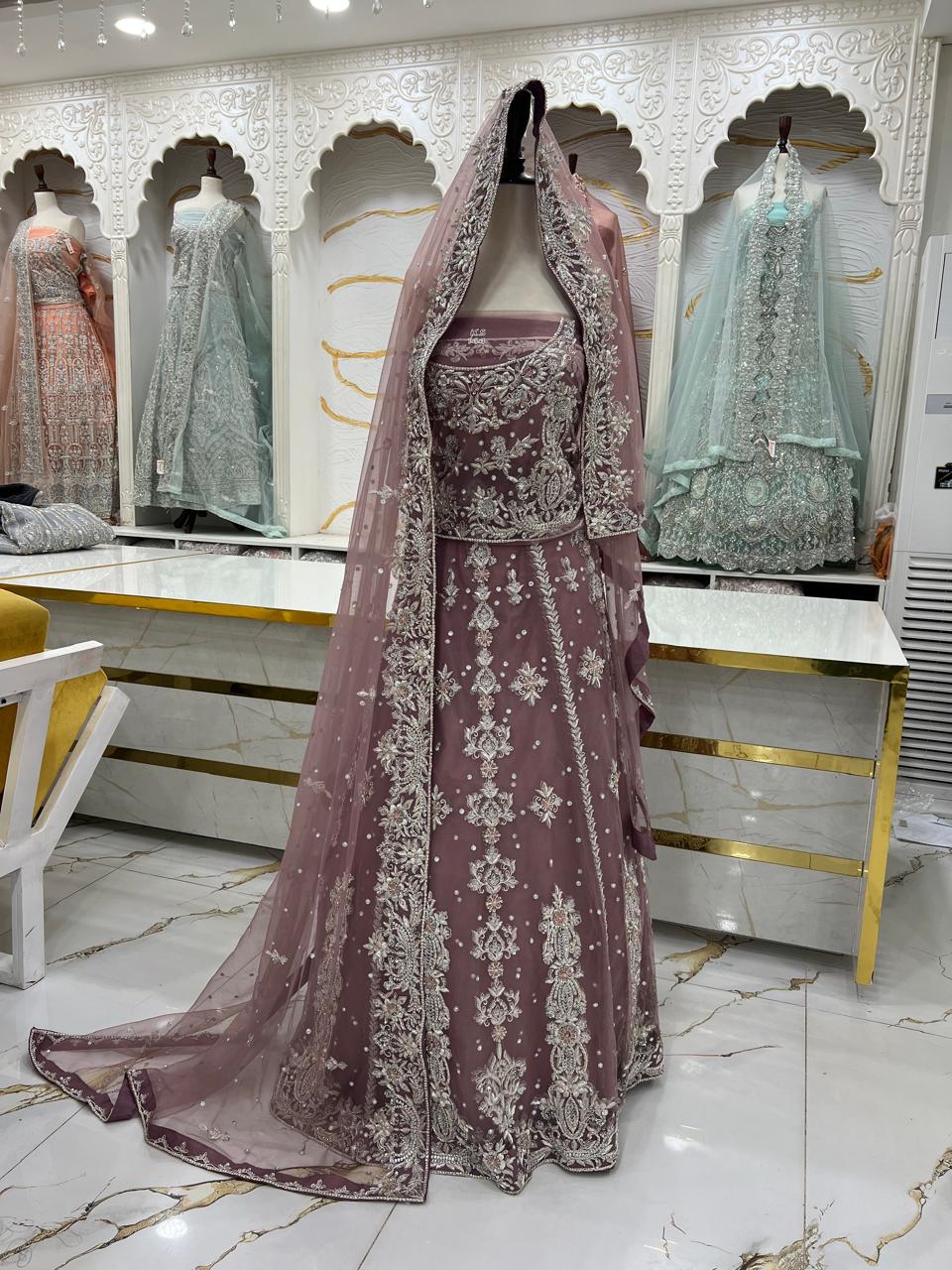 Bridal Maxi Dress 2026 | Elegant Wedding Wear – Star Fabrics (AZ5958)