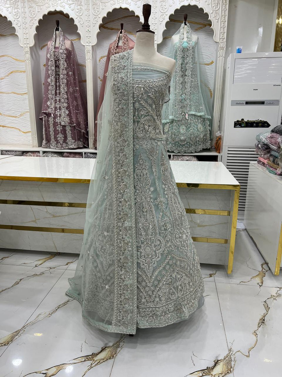 Bridal Maxi Dress 2026 | Elegant Wedding Wear – Star Fabrics (AZ5955)