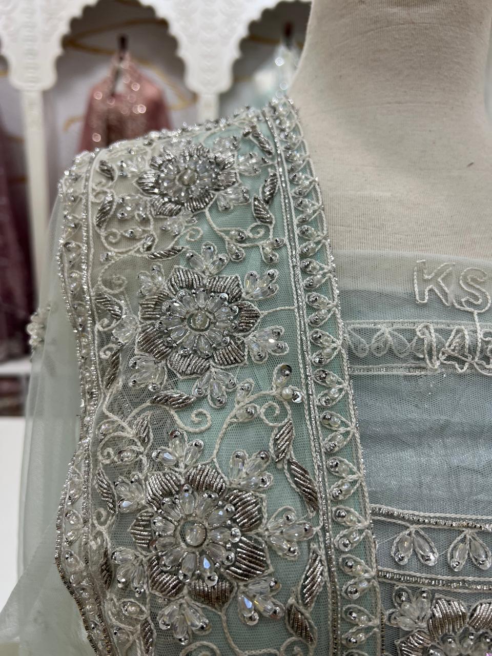 Bridal Maxi Dress 2026 | Elegant Wedding Wear – Star Fabrics (AZ5955)