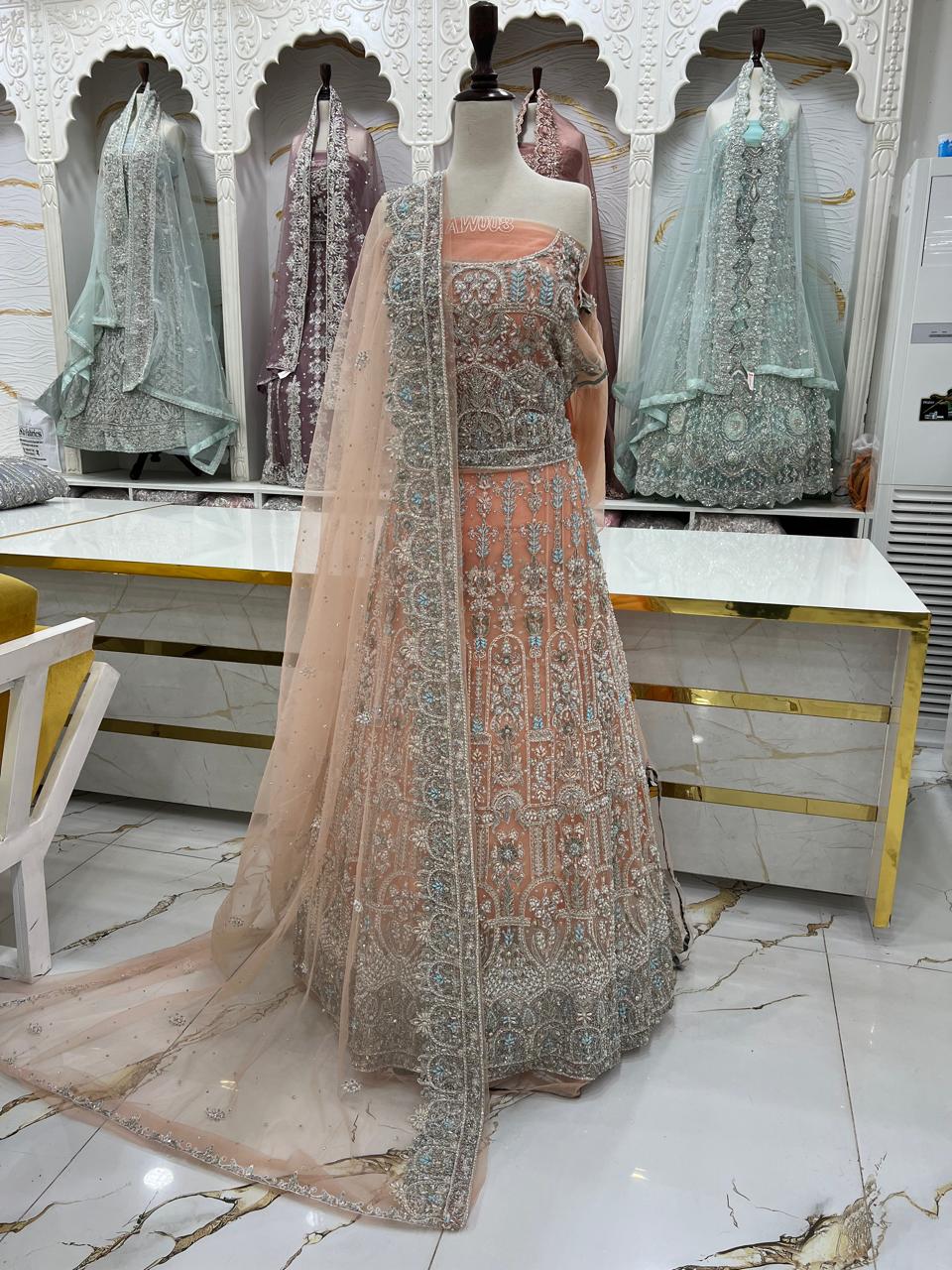 Bridal Maxi Dress 2026 | Elegant Wedding Wear – Star Fabrics (AZ5846)