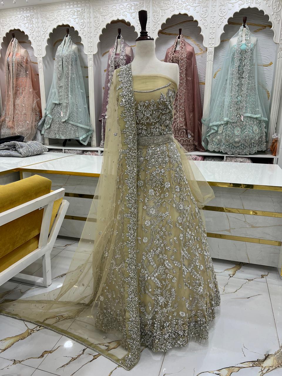 Bridal Maxi Dress 2026 | Elegant Wedding Wear – Star Fabrics (AZ5173)
