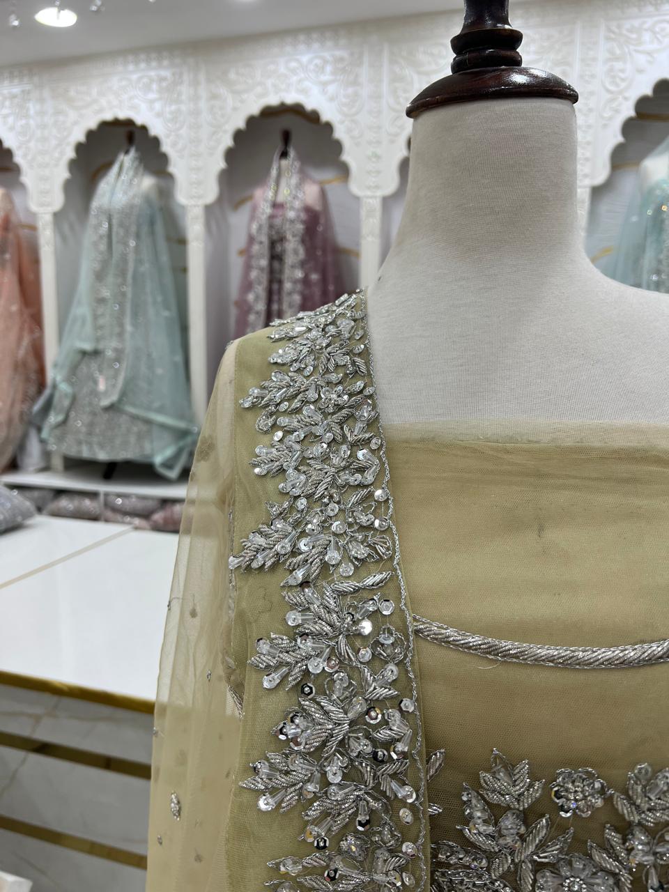 Bridal Maxi Dress 2026 | Elegant Wedding Wear – Star Fabrics (AZ5173)