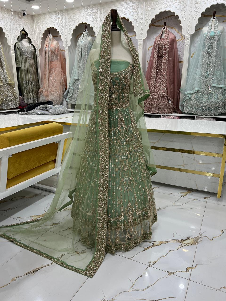 Bridal Maxi Dress 2026 | Elegant Wedding Wear – Star Fabrics (AZ5184)