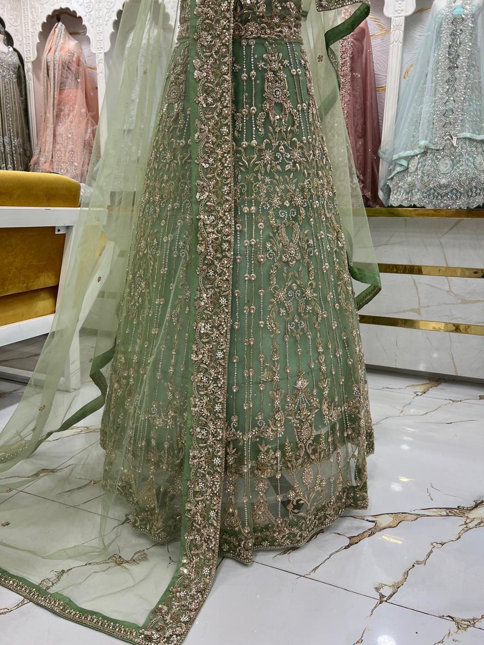 Bridal Maxi Dress 2026 | Elegant Wedding Wear – Star Fabrics (AZ5184)