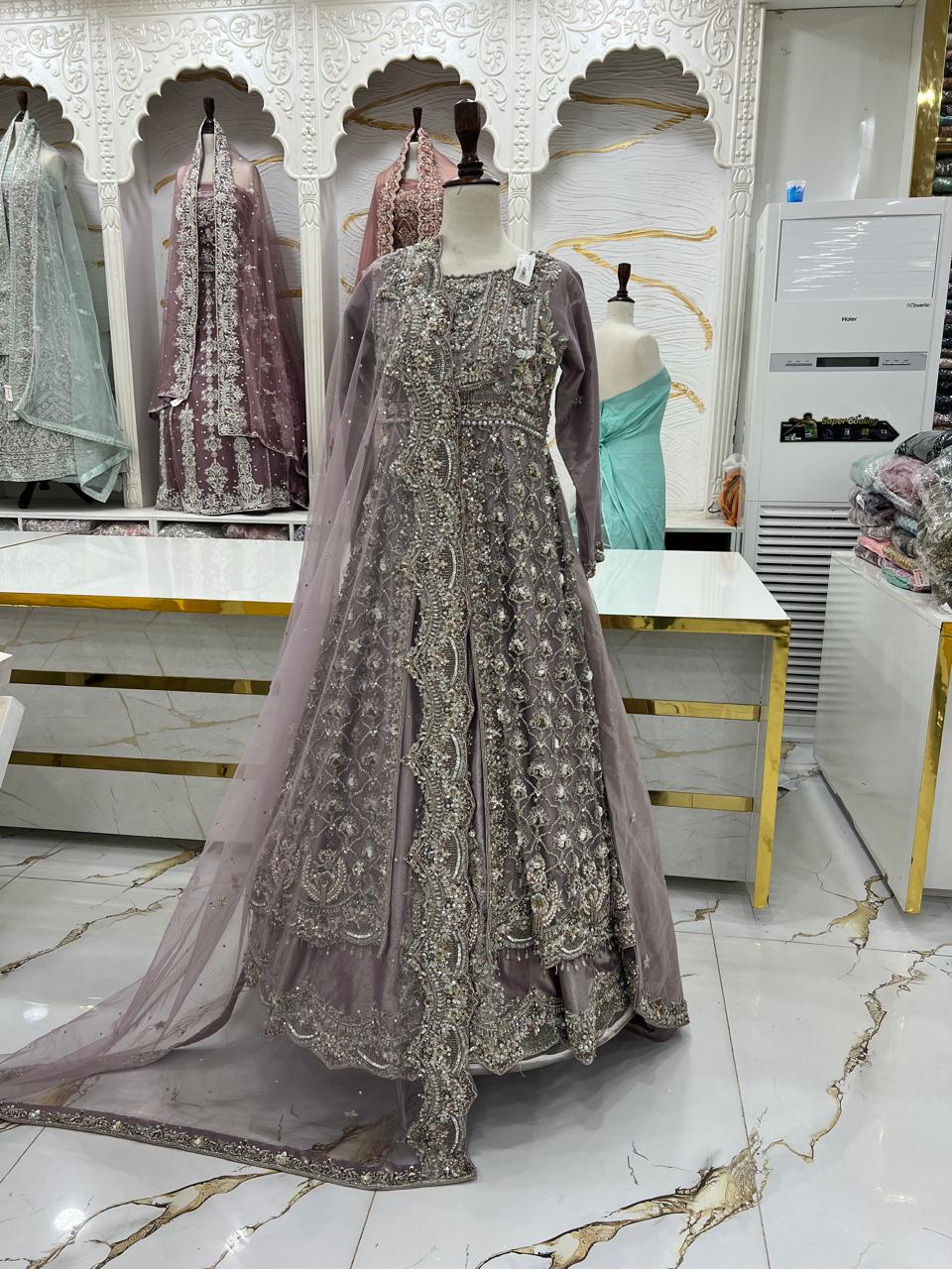 Bridal Maxi Dress 2026 | Elegant Wedding Wear – Star Fabrics (AZ6057)