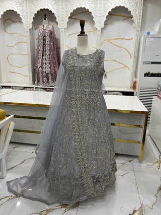Bridal Maxi Dress 2026 | Elegant Wedding Wear – Star Fabrics (Az4698)