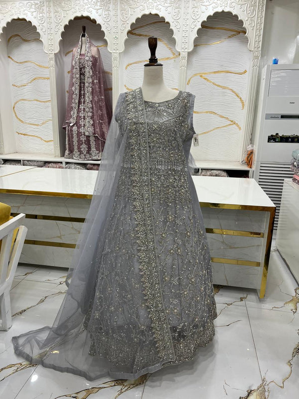 Bridal Maxi Dress 2026 | Elegant Wedding Wear – Star Fabrics (Az4698)