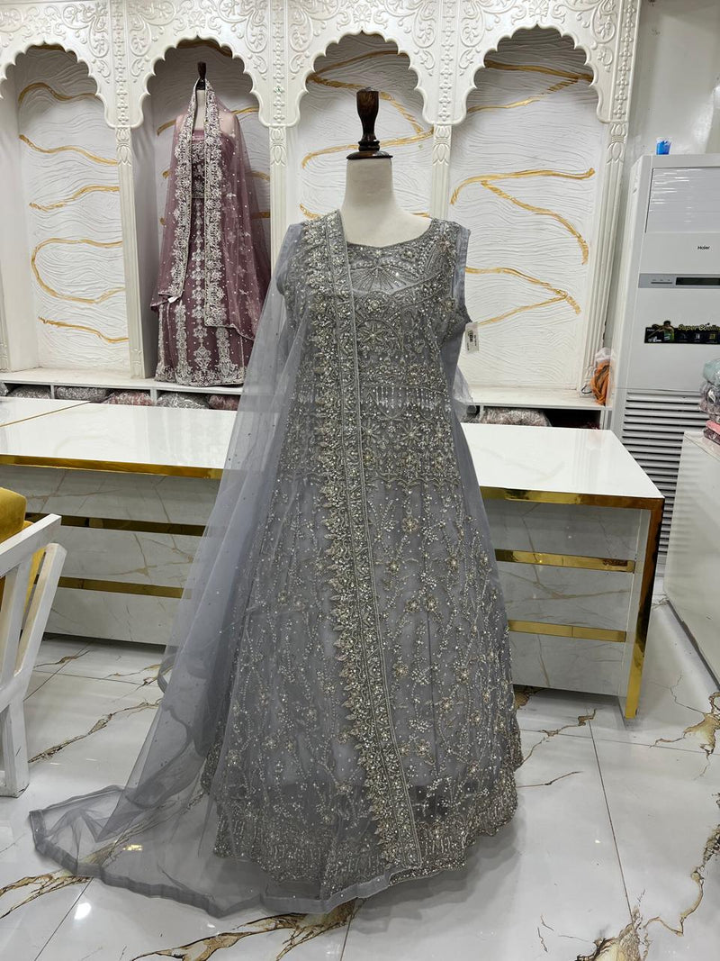 Bridal Maxi Dress 2026 | Elegant Wedding Wear – Star Fabrics (Az4698)