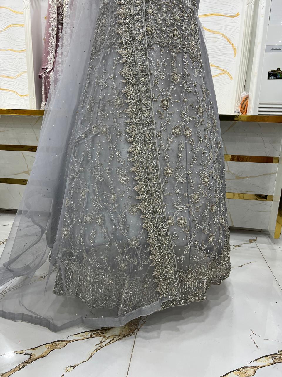 Bridal Maxi Dress 2026 | Elegant Wedding Wear – Star Fabrics (Az4698)