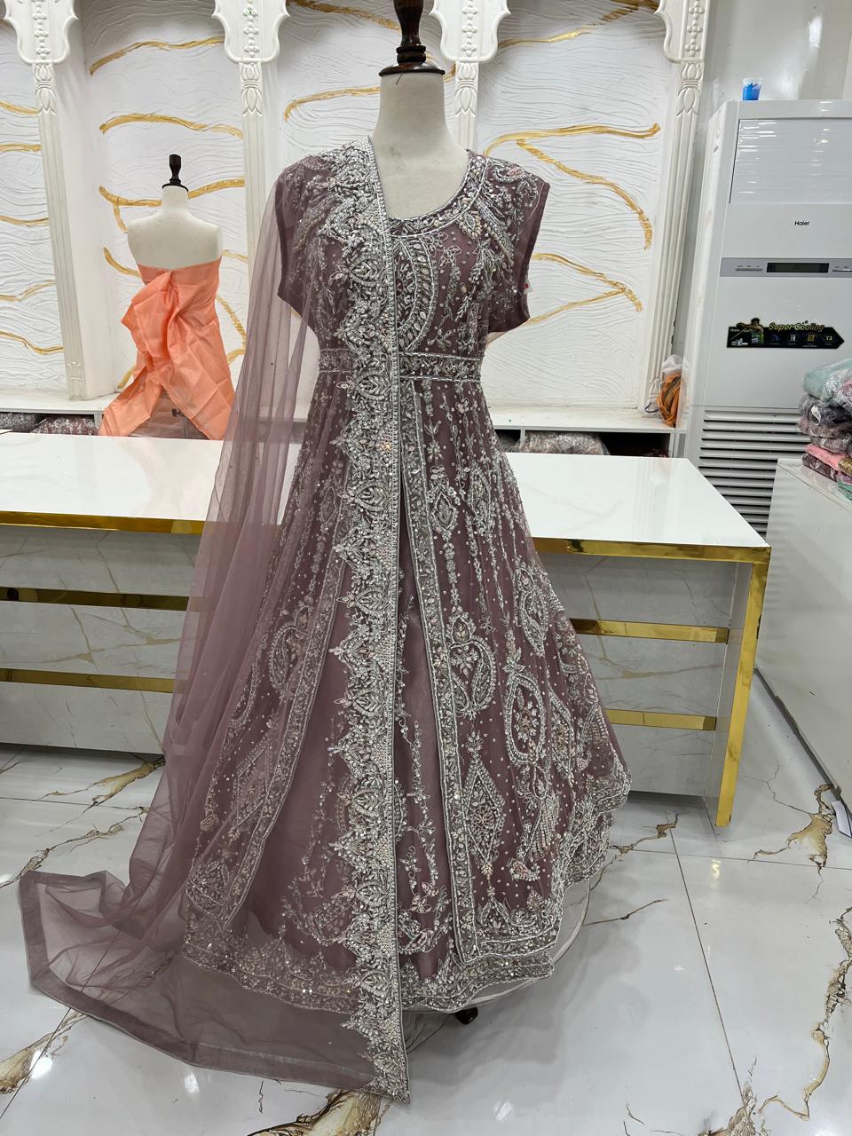Bridal Maxi Dress 2026 | Elegant Wedding Wear – Star Fabrics (AZ5351)