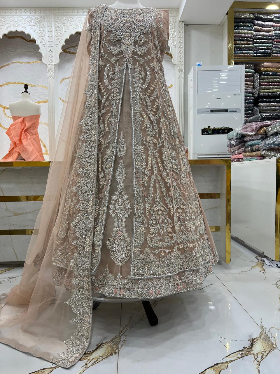 Bridal Maxi Dress 2026 | Elegant Wedding Wear – Star Fabrics (Az5720)