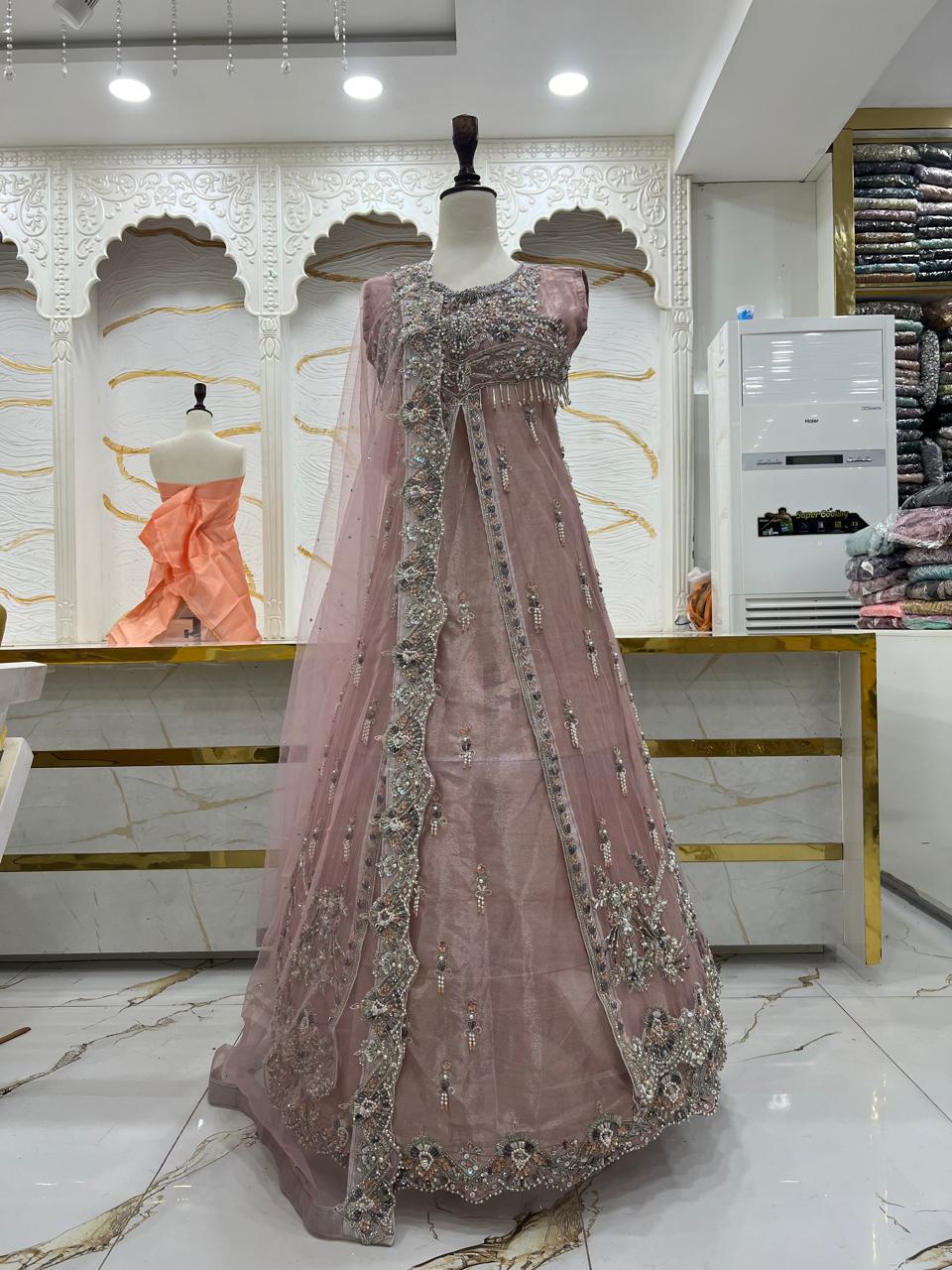 Bridal Maxi Dress 2026 | Elegant Wedding Wear – Star Fabrics (Az2018)
