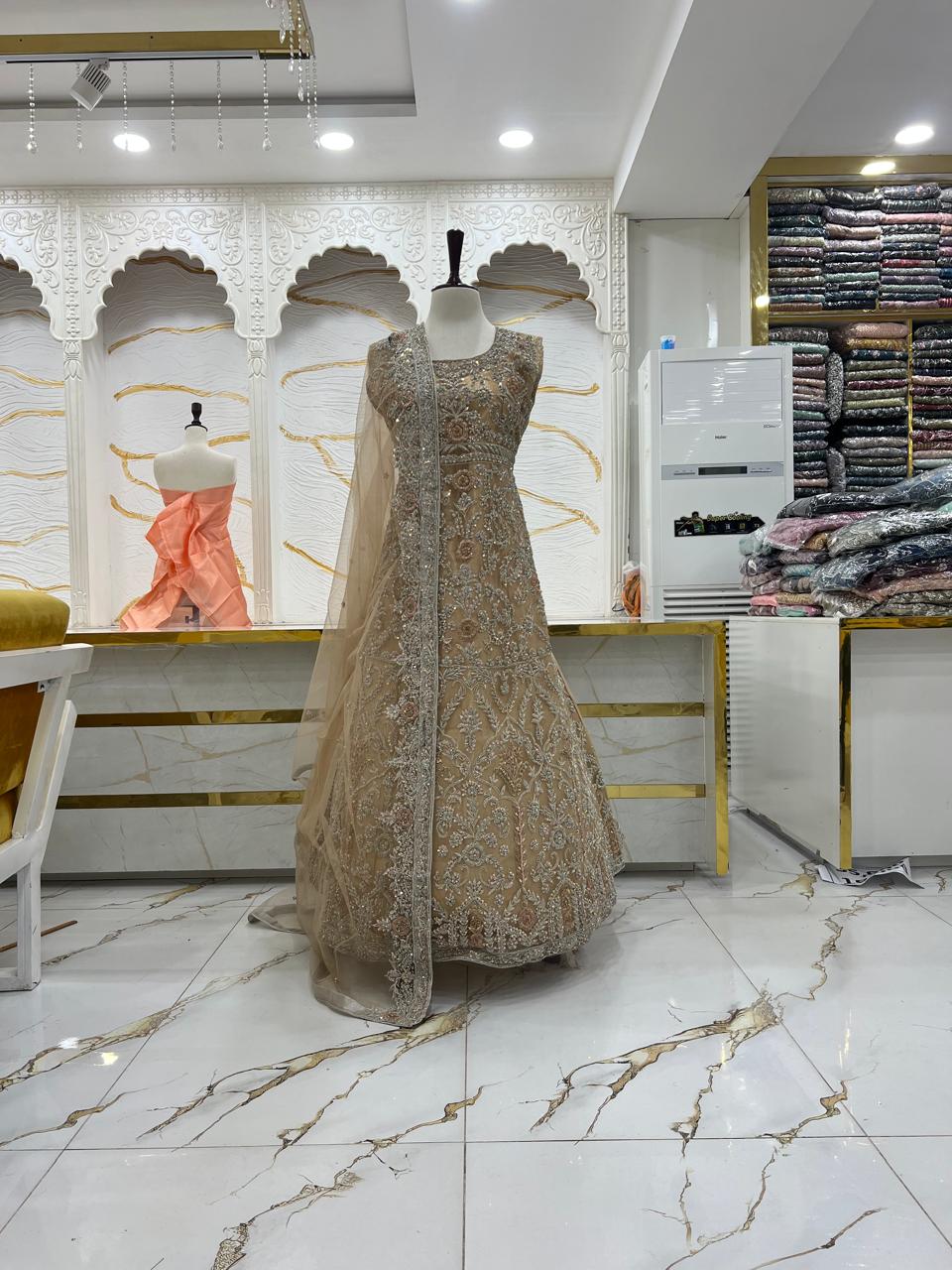 Bridal Maxi Dress 2026 | Elegant Wedding Wear – Star Fabrics (AZ4695)