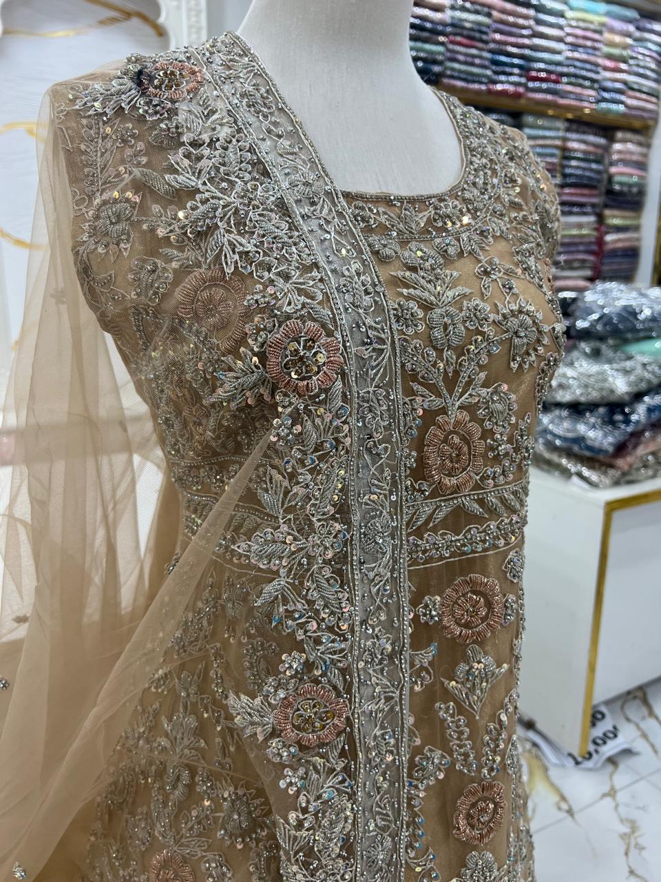 Bridal Maxi Dress 2026 | Elegant Wedding Wear – Star Fabrics (AZ4695)