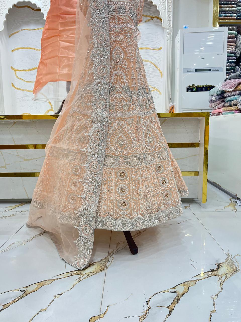 Bridal Maxi Dress 2026 | Elegant Wedding Wear – Star Fabrics (Az5355)