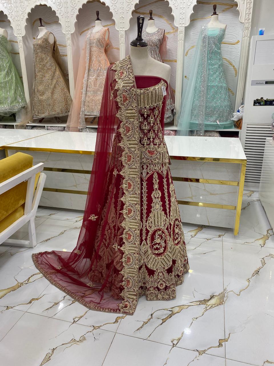 Elegant Bridal Lehenga Collection – Star Fabrics (AZ1575)