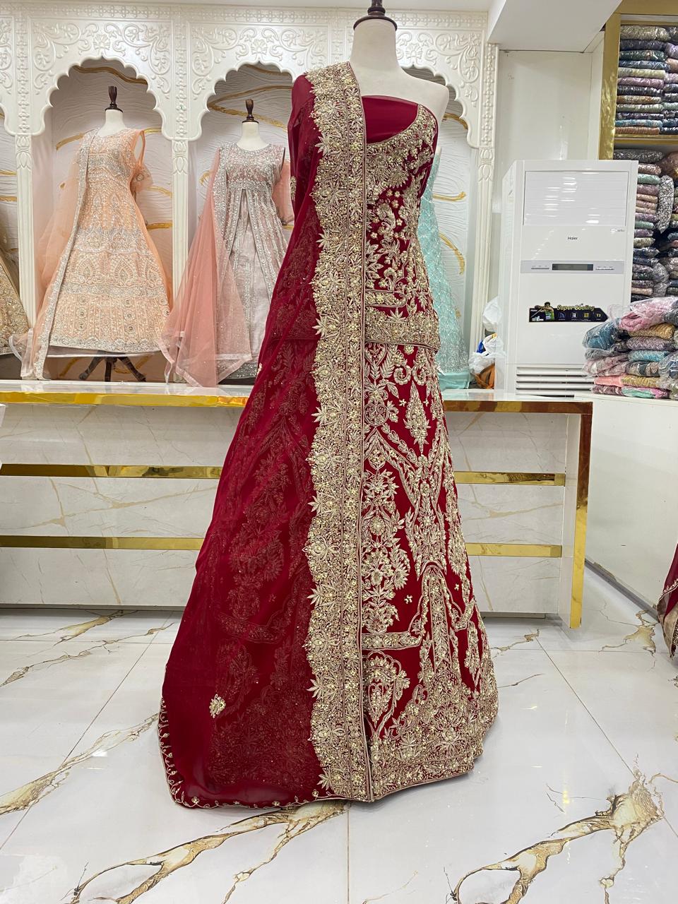 Elegant Bridal Lehenga Collection – Star Fabrics (Az5257) | Star Fabrics