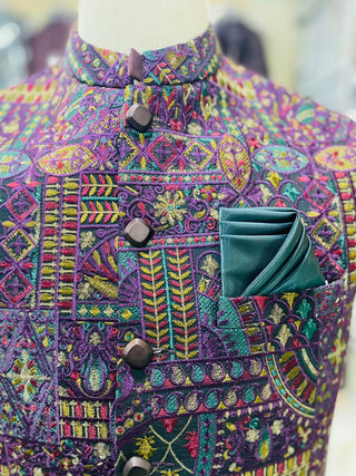 Stylish Men's Waistcoat Pakistan | Formal Sherwani Vests (zw5165) | Star Fabrics