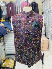 Stylish Men's Waistcoat Pakistan | Formal Sherwani Vests (zw5165) | Star Fabrics