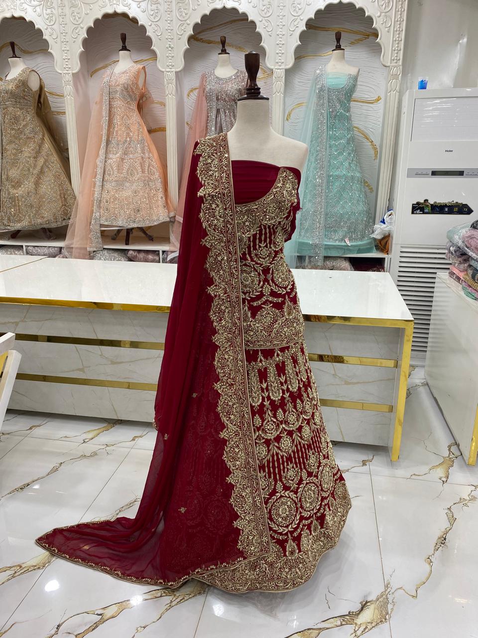 Elegant Bridal Lehenga Collection – Star Fabrics (AZ6396)