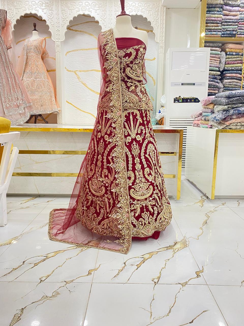 Elegant Bridal Lehenga Collection – Star Fabrics (Az4290)