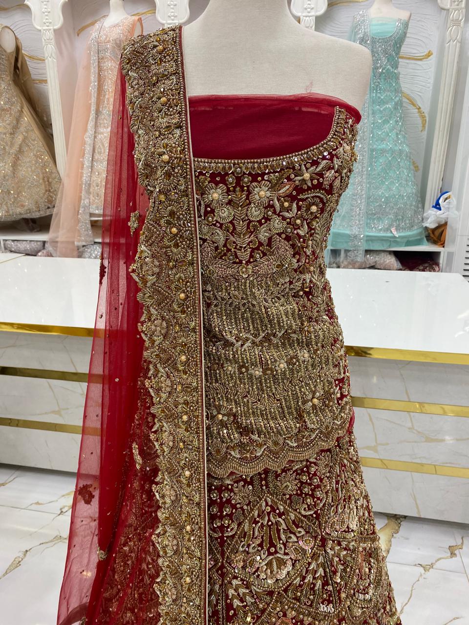 Elegant Bridal Lehenga Collection – Star Fabrics (AZ1488)