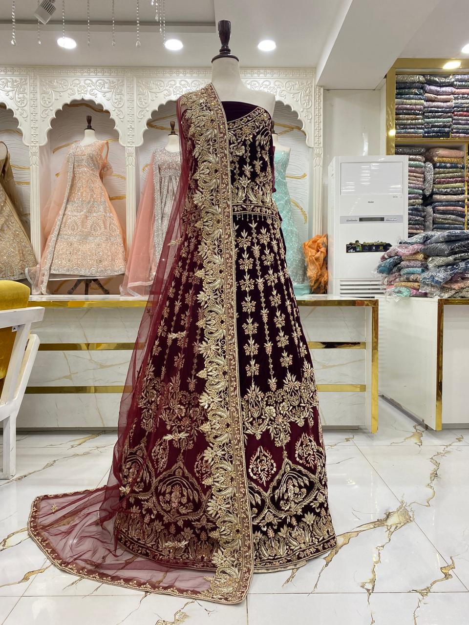 Elegant Bridal Lehenga Collection – Star Fabrics (AZ6342)