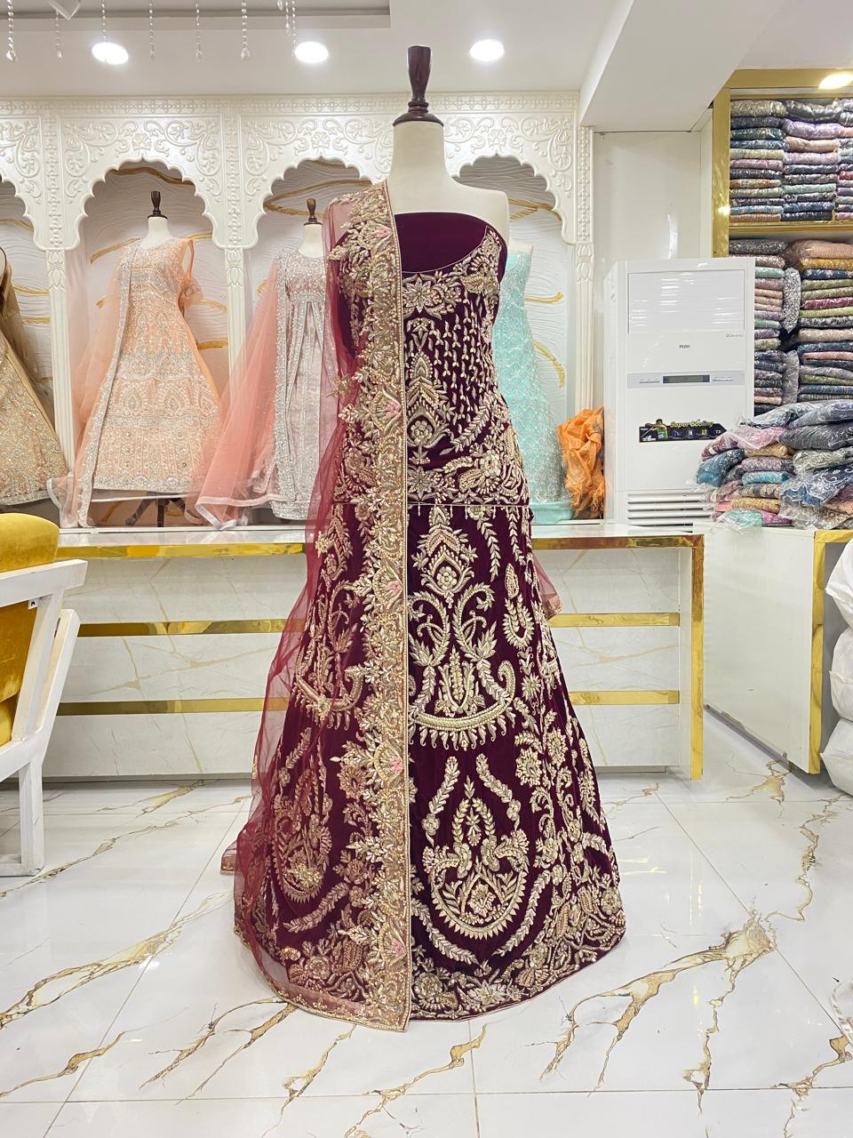 Elegant Bridal Lehenga Collection – Star Fabrics (AZ4709)