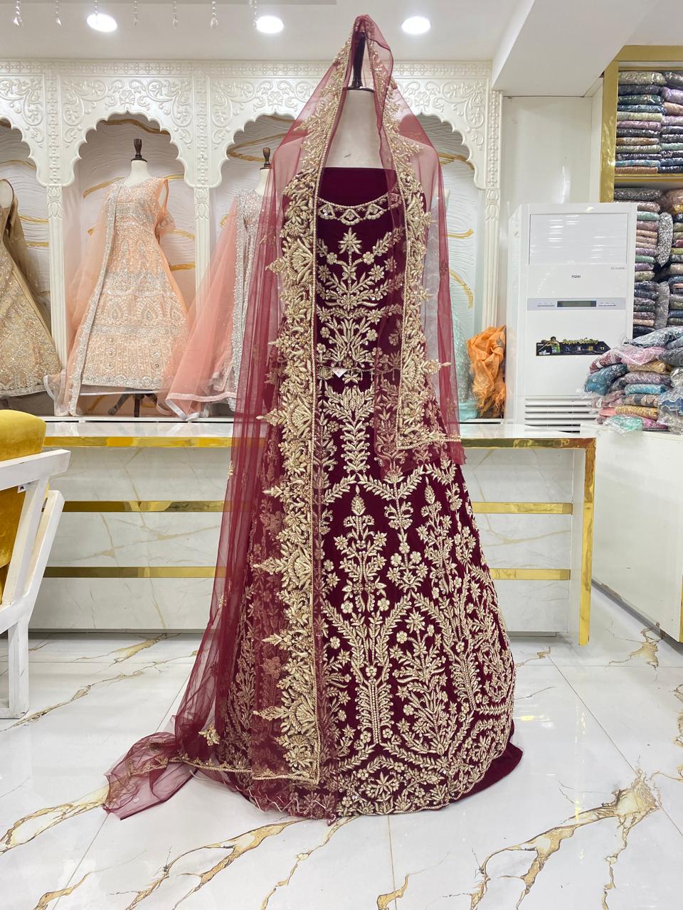 Elegant Bridal Lehenga Collection – Star Fabrics (AZ6301)