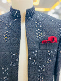 Men's Black Pince Coat Jhelum (Dina) | Premium Winter Styling (zp6009) | Star Fabrics