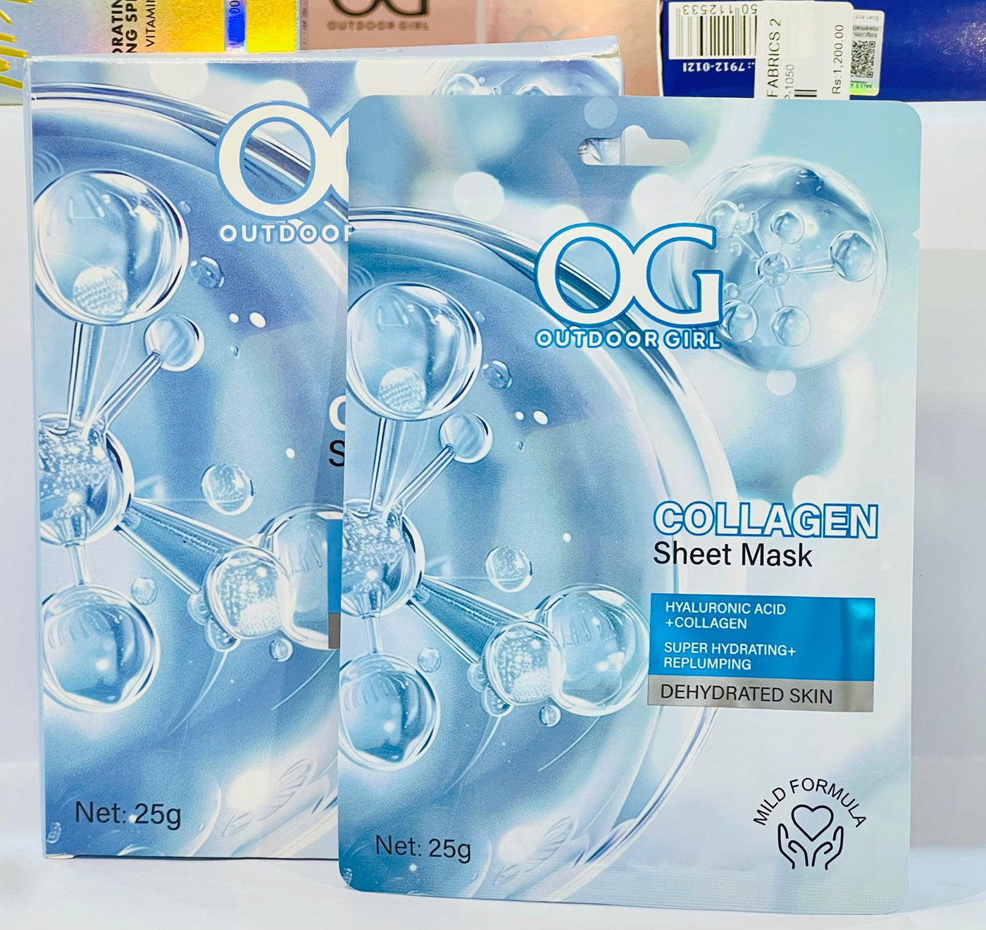 Outdoor Girl OG Collagen Sheet Mask – Hydrating & Skin-Firming Facial Mask | Star Fabrics
