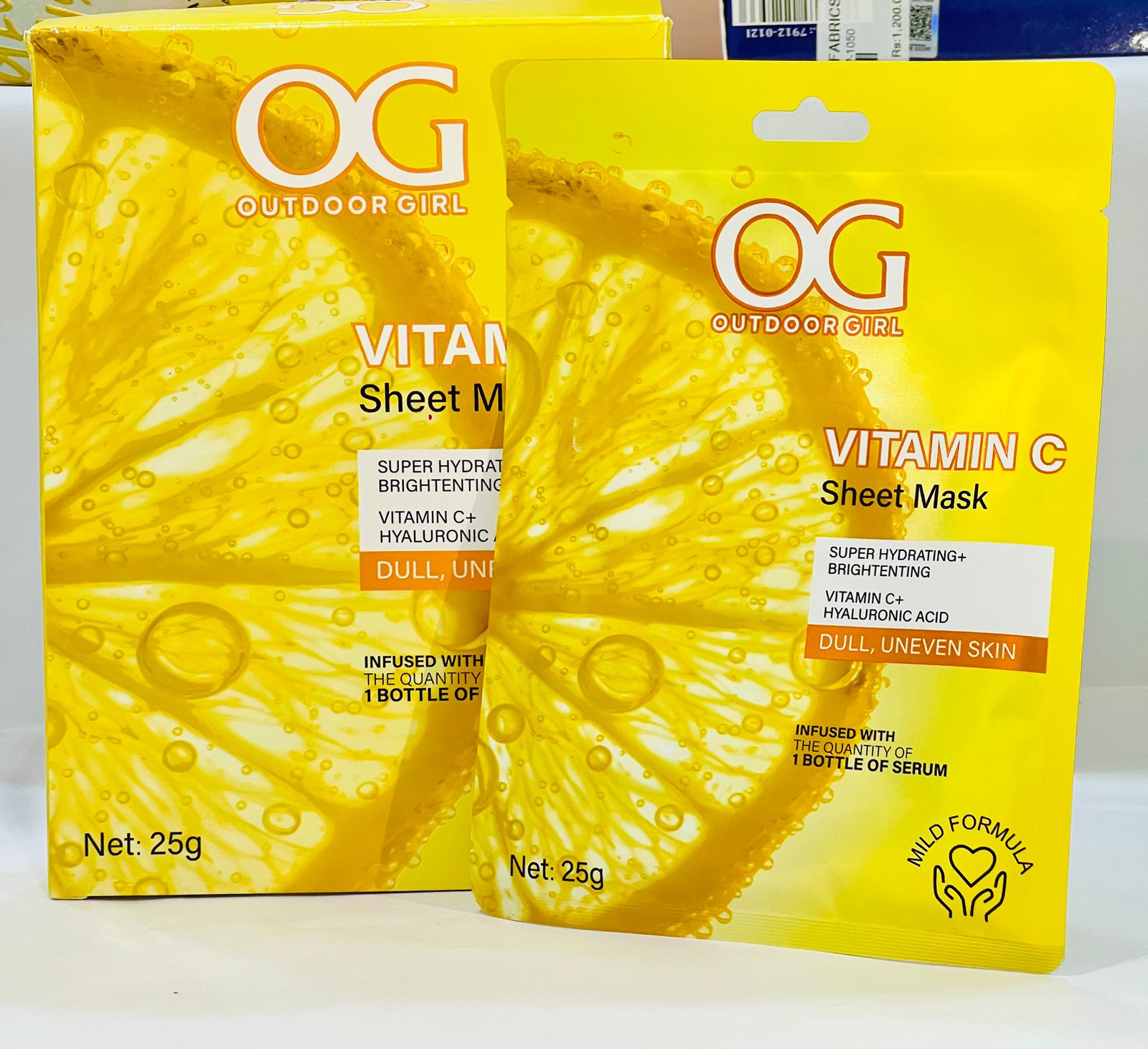Outdoor Girl OG Collagen Sheet Mask – Hydrating & Skin-Firming Facial Mask | Star Fabrics