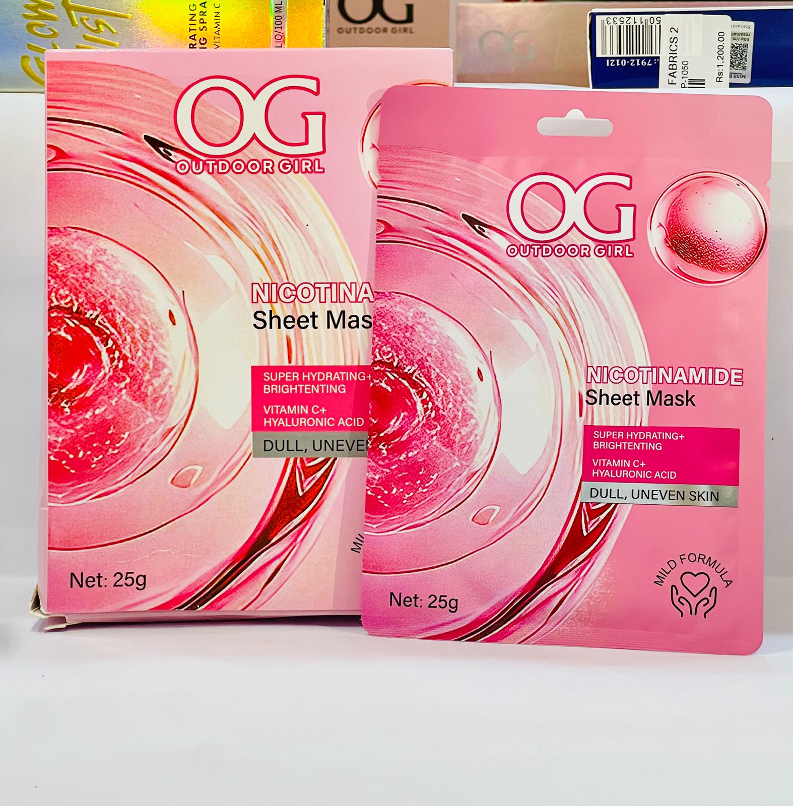 Outdoor Girl OG Collagen Sheet Mask – Hydrating & Skin-Firming Facial Mask | Star Fabrics