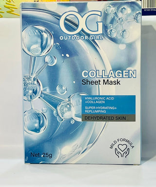 Outdoor Girl OG Collagen Sheet Mask – Hydrating & Skin-Firming Facial Mask | Star Fabrics