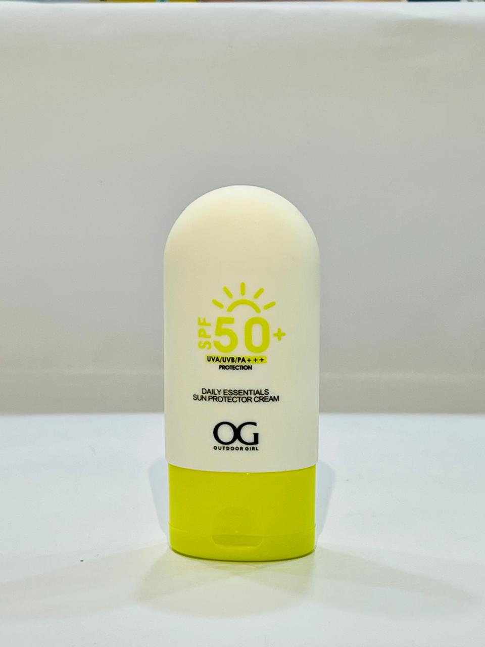 Outdoor Girl OG Daily Essentials Sun Protector Cream SPF 50+ – UVA & UVB Sunscreen | Star Fabrics