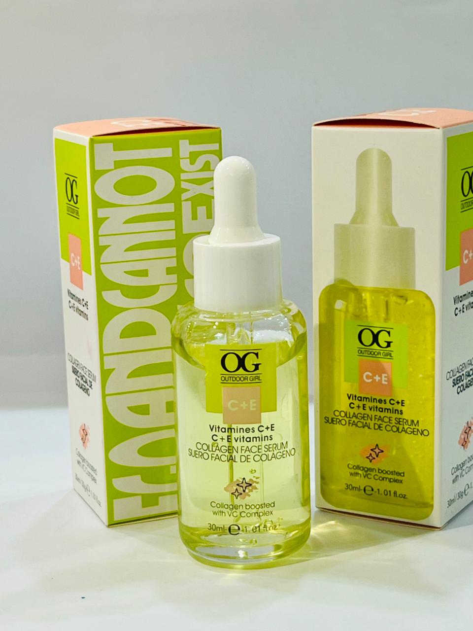 Outdoor Girl OG Collagen Face Serum with Vitamins C + E – Brightening & Anti-Aging Skin Care | Star Fabrics
