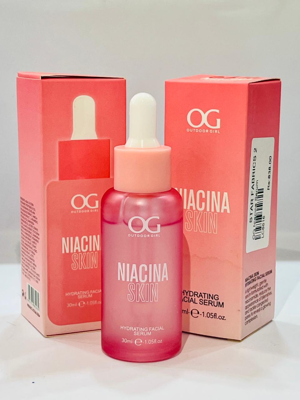 Outdoor Girl OG Niacina Skin Hydrating Facial Serum – Brightening & Hydration Care | Star Fabrics