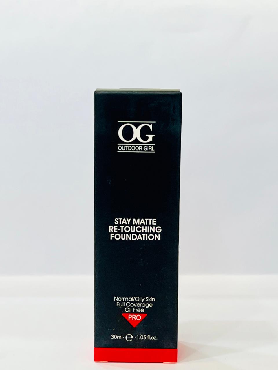 Outdoor Girl OG Stay Matte Re-touching Foundation – Long-Lasting & Smooth Finish | Star Fabrics