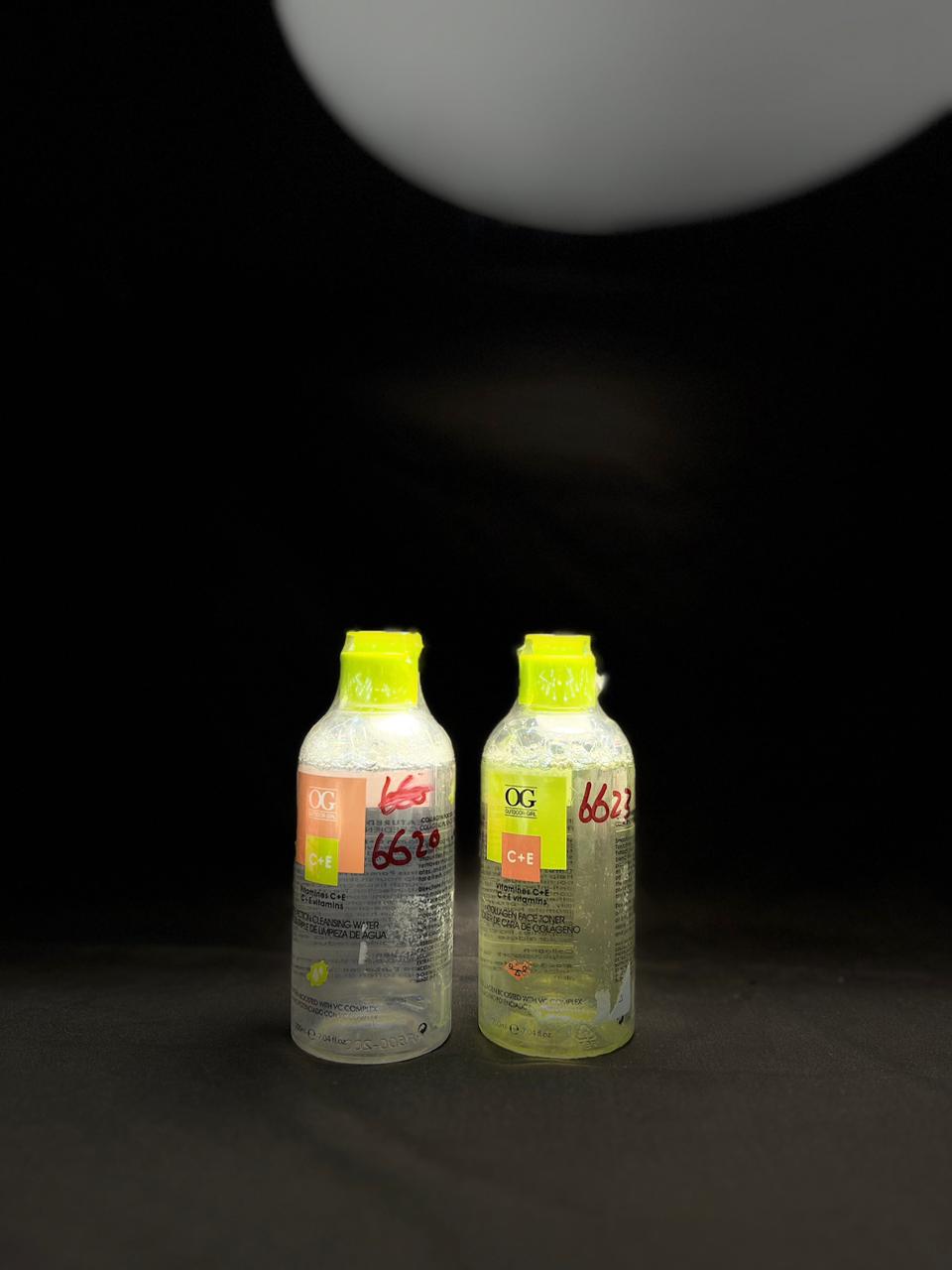 The C+E Triple Action Cleansing Water and the Collagen Facial Toner By OG - Star Fabrics