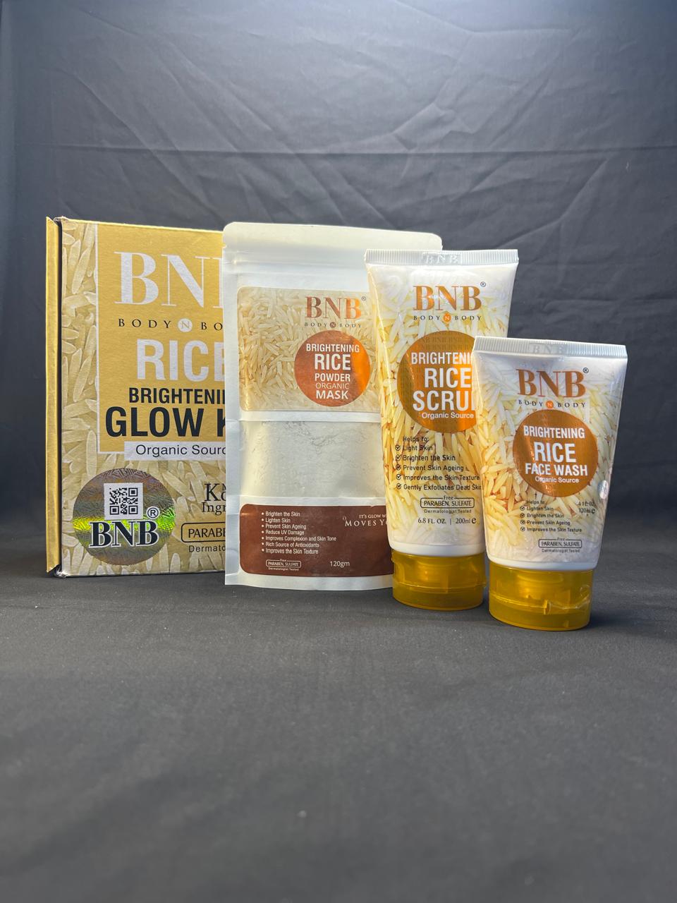 BNB Rice Extract Bright & Glow Kit - Star Fabrics