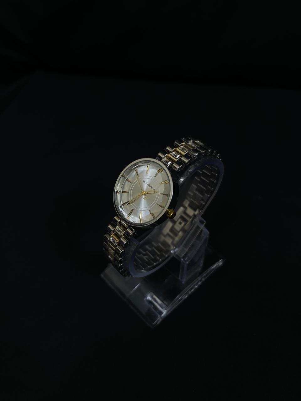 Michael Kors Myra/Pyper Ladies Two-Tone Watch – Silver Dial Luxury Edition