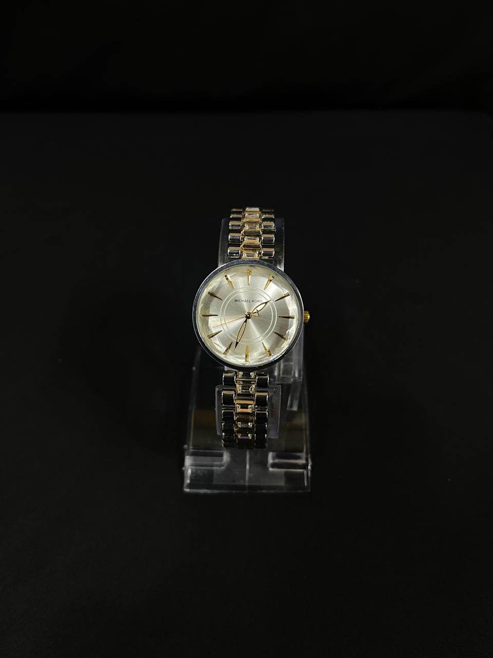 Michael Kors Myra/Pyper Ladies Two-Tone Watch – Silver Dial Luxury Edition