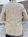 Embroidered Mirror Work Prince Coat – Luxury Formal Ethnic Wear