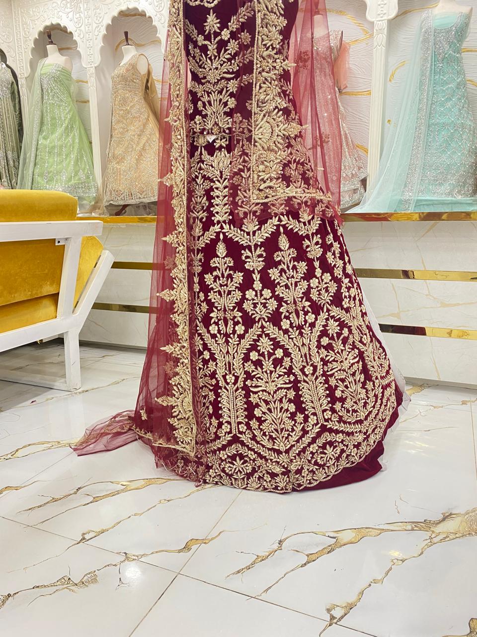Elegant Bridal Lehenga Collection – Star Fabrics (AZ6301)